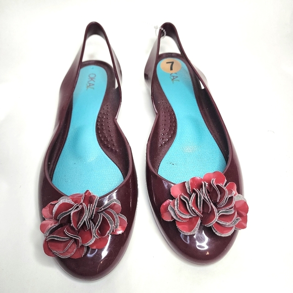 Oka.B Vegan Jelly Ballet Flats - Picture 1 of 5
